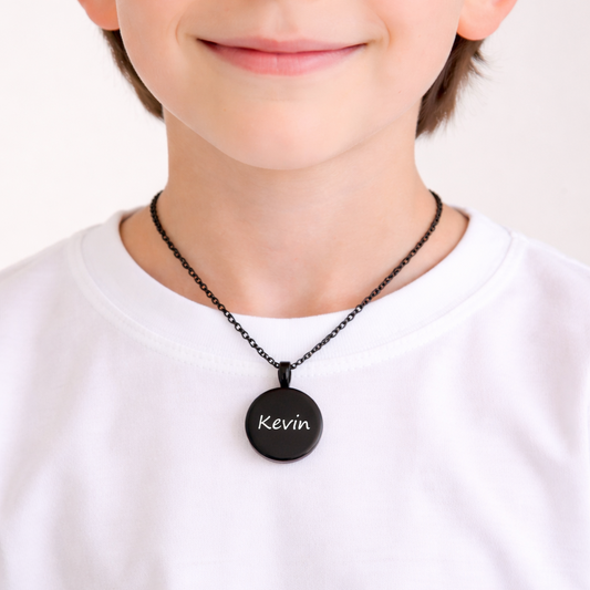Médaillon enfant personnalisé avec photo.