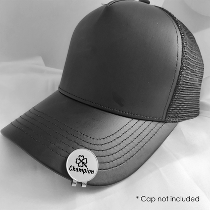 Personalized golf marker engraved with names, dates, handwriting or images.