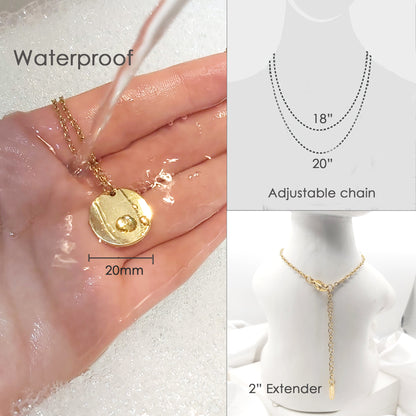 Grandma and mom necklace with kids birthstones.