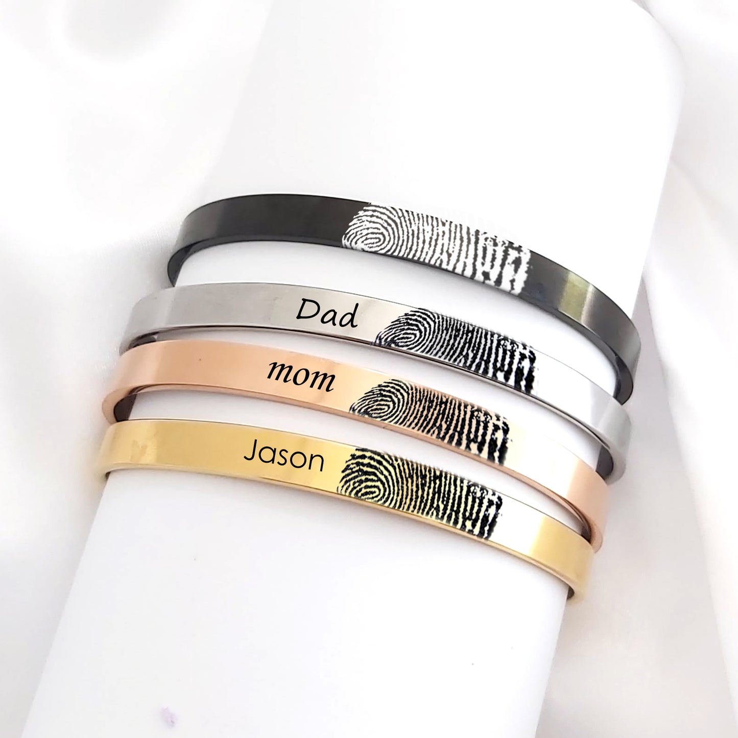 Custom fingerprint bracelet for men and women