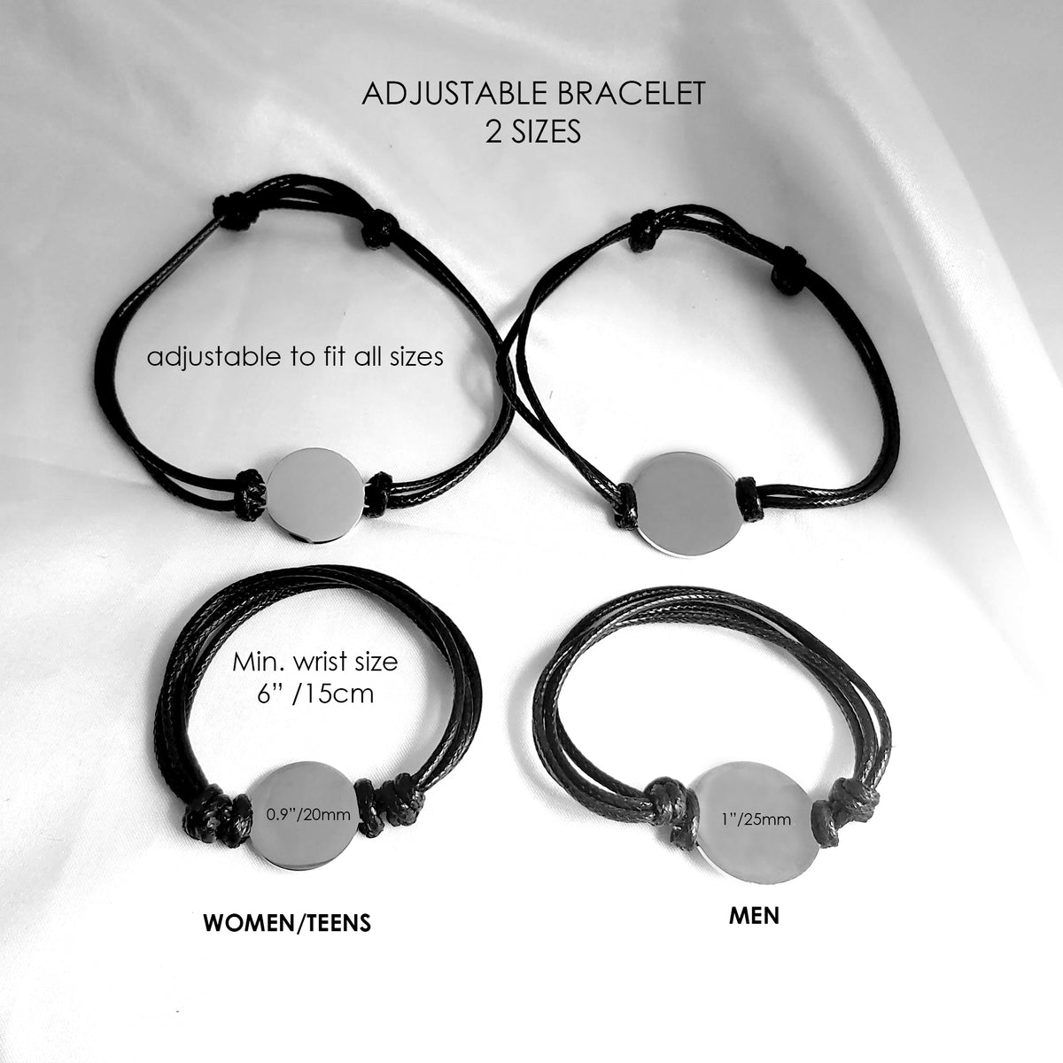 Always close - Custom pet portrait adjustable bracelet.