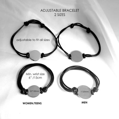 Always close - Custom pet portrait adjustable bracelet.