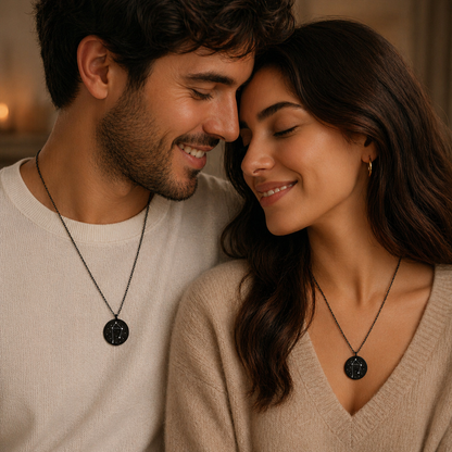 Constellation necklace for her an him.