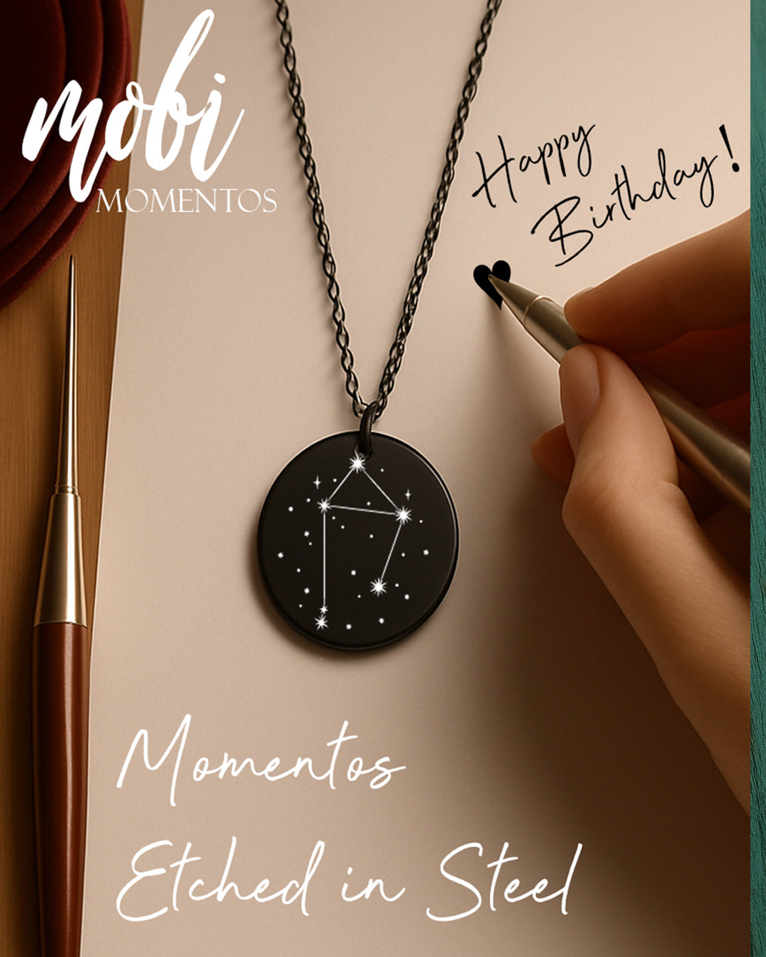 Constellation necklace for her an him.