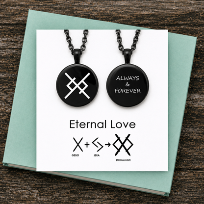Eternal love viking symbol for him, anniversary gift for boyfriend, husband, partner.