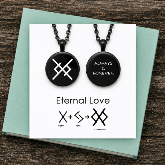 Eternal love viking symbol for him, anniversary gift for boyfriend, husband, partner.