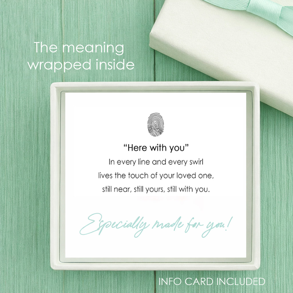 Custom fingerprint  locket necklace with photo, Personalized memorial keepsake