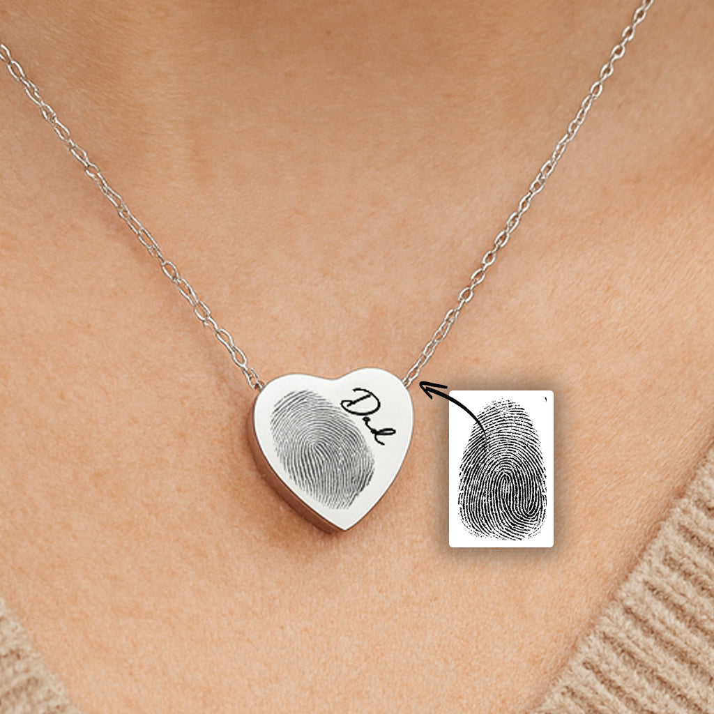 A Name Forever Close Personalized Heart Urn Necklace