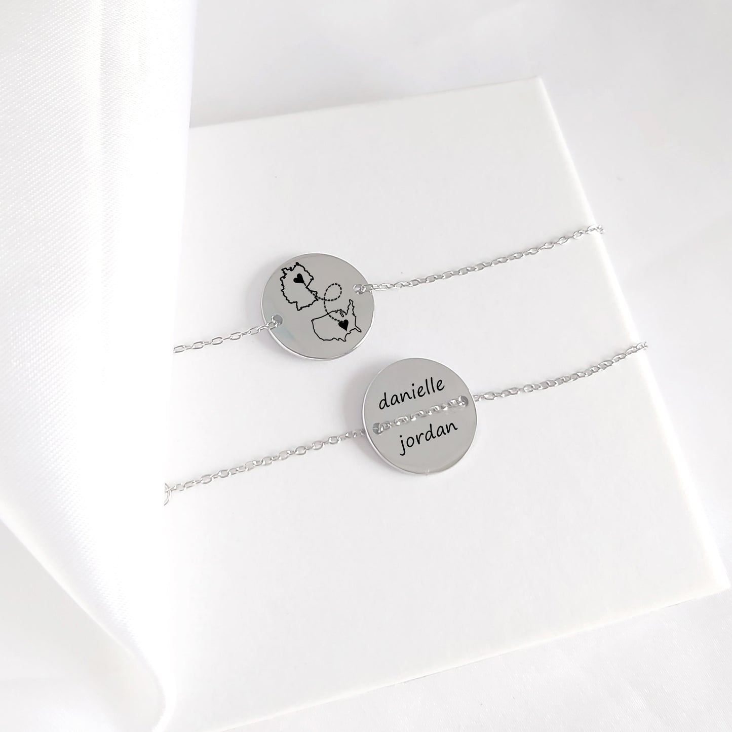 Two map bracelet for woman