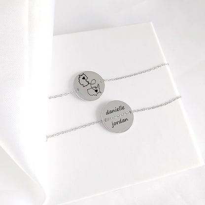 Two map bracelet for woman