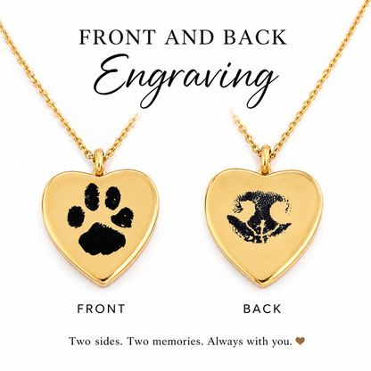 Paw Prints in My Heart — Personalized Pet Memorial Locket