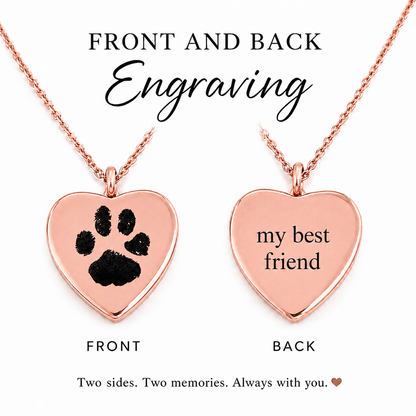 Paw Prints in My Heart — Personalized Pet Memorial Locket
