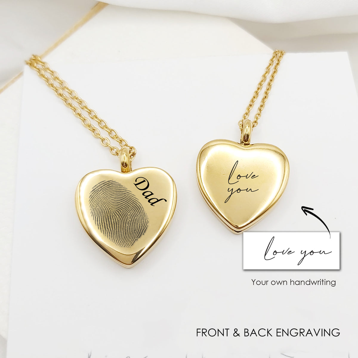 Forever in My Heart – Fingerprint Memorial Locket