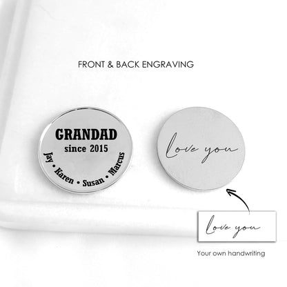 Custom Golf Marker for Dad & Grandad – Personalized Ball Marker with Kids’ Names