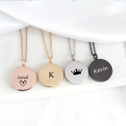 Round Photo Locket For Men and Women