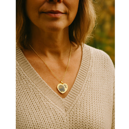 Collier d'empreinte digitale personnalisé pour elle et lui