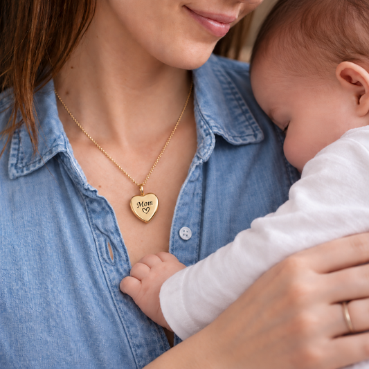 The Heart of Our Family - Personalized locket for mom and grandma