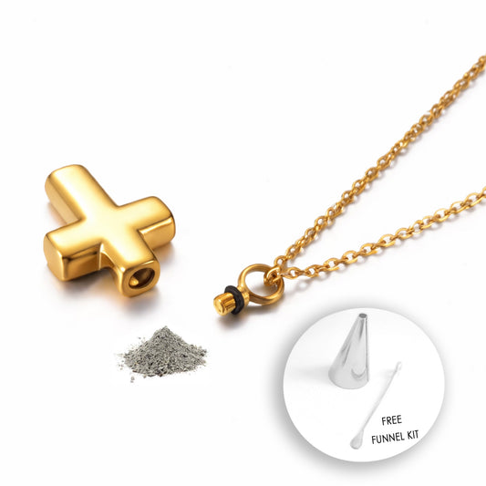 Collier d'urne personnalisé avec empreinte digitale pour cendres humaines.