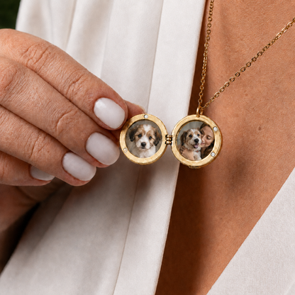 Always by My Side – Personalized Pet Memorial Urn Locket