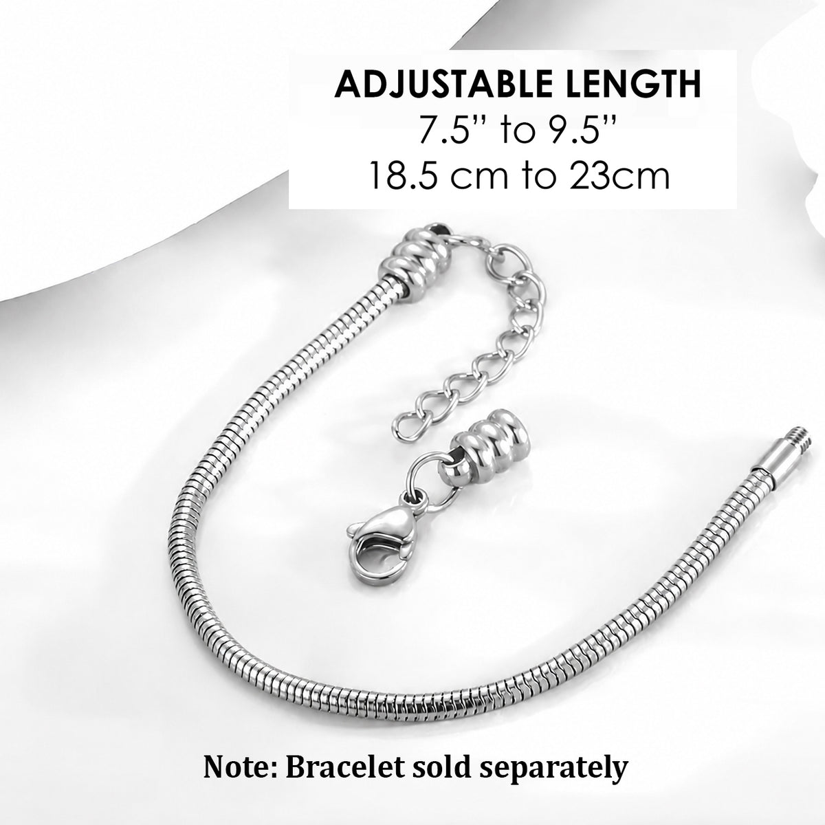 Heart  charm bead for bracelet
