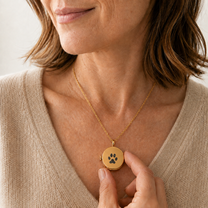 Always by My Side – Personalized Pet Memorial Urn Locket