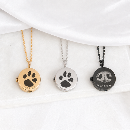Always by My Side – Personalized Pet Memorial Urn Locket
