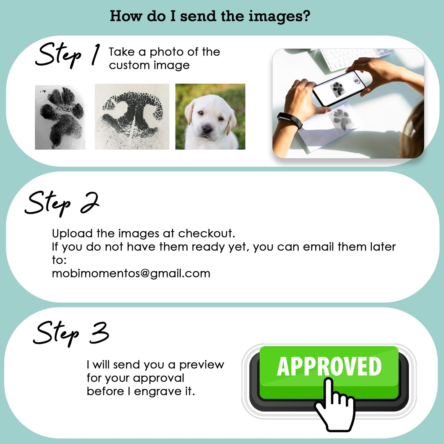 Custom pet portrait necklace