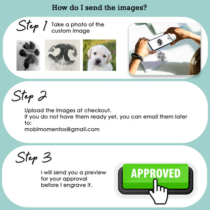 Custom pet portrait necklace