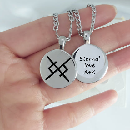Viking love necklace for men