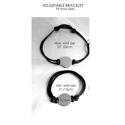 Two map leather bracelet for women and men
