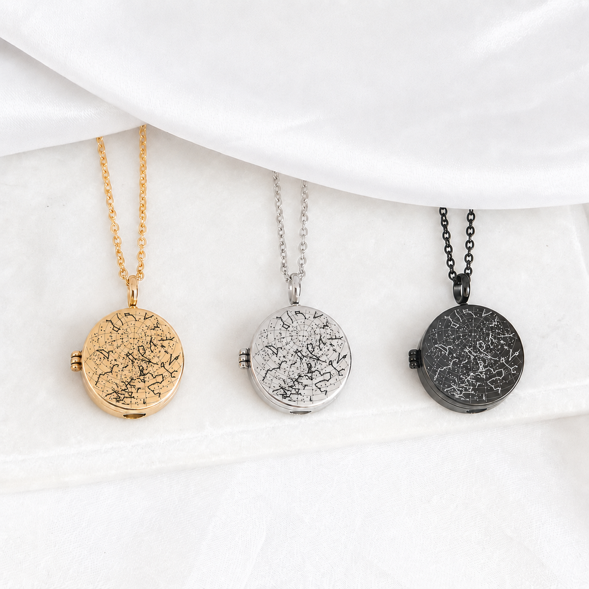 Forever Written in the Stars – Custom Star Map Urn Locket