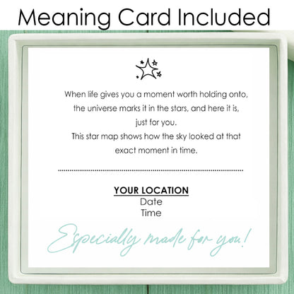 Custom star map locket with photos, anniversary gifts.
