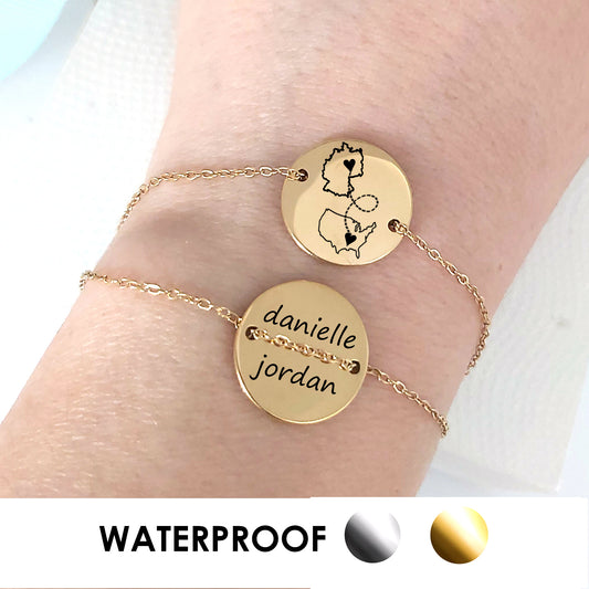 Two map bracelet for woman