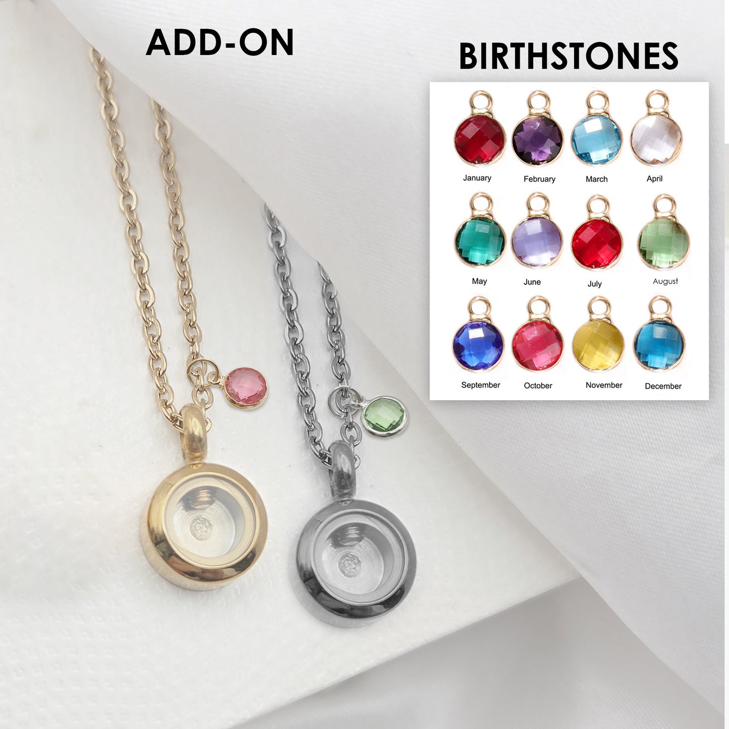 Memorial thumbprint urn necklace for human ashes.